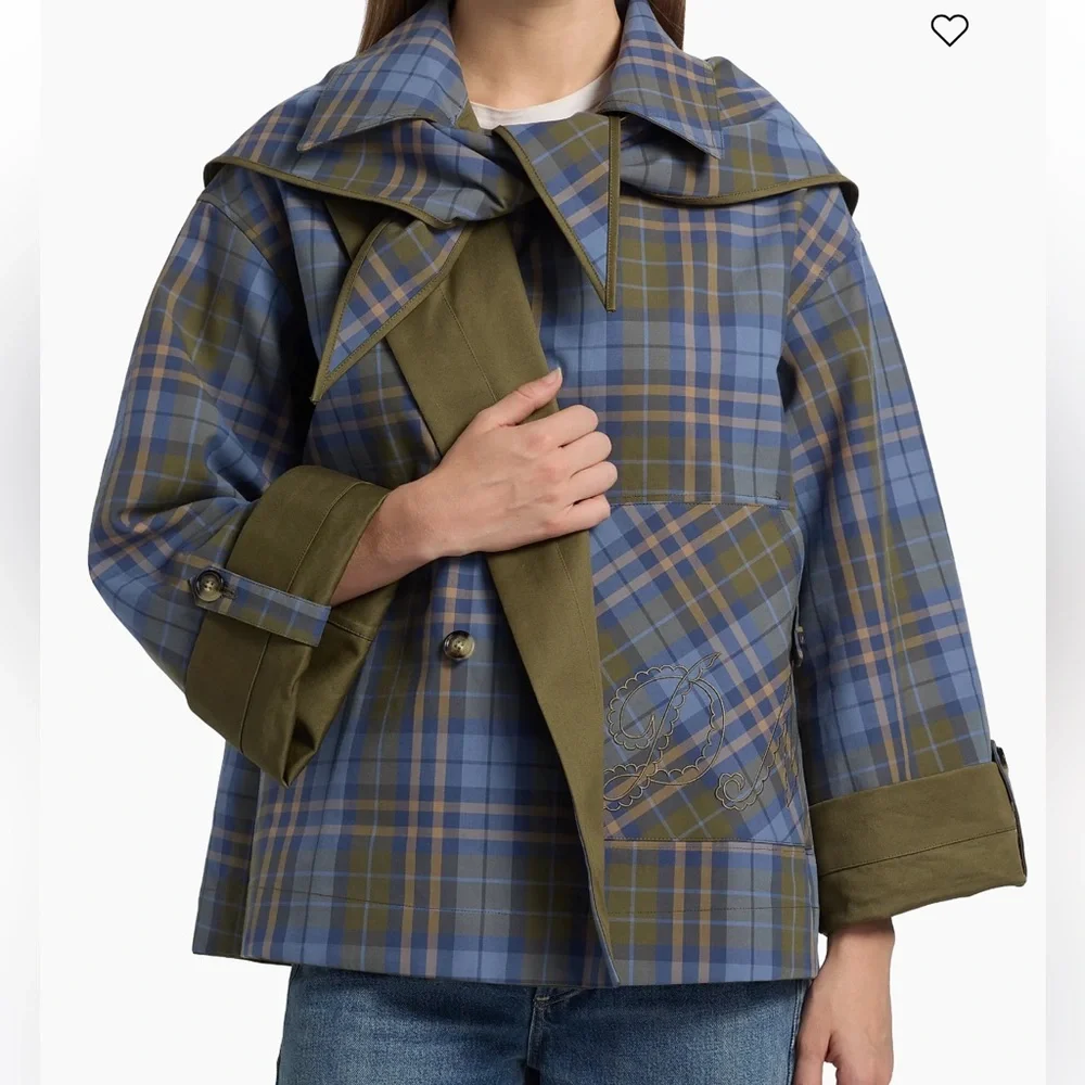 Damson Madder Reversible Jerry Crop Trench - Picture 4 of 6